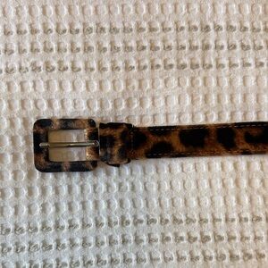Urban Outfitters Cheetah Leather Belt